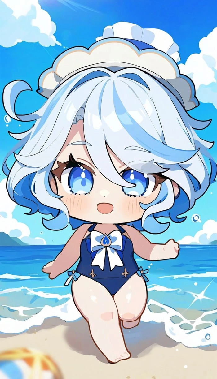 Cùng nhún nhảy theo furina chibi dance