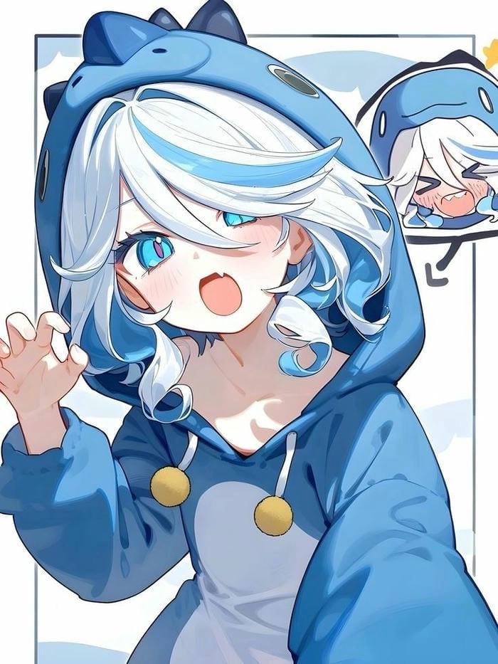 Ảnh nền trong suốt chuẩn đẹp furina chibi png transparent