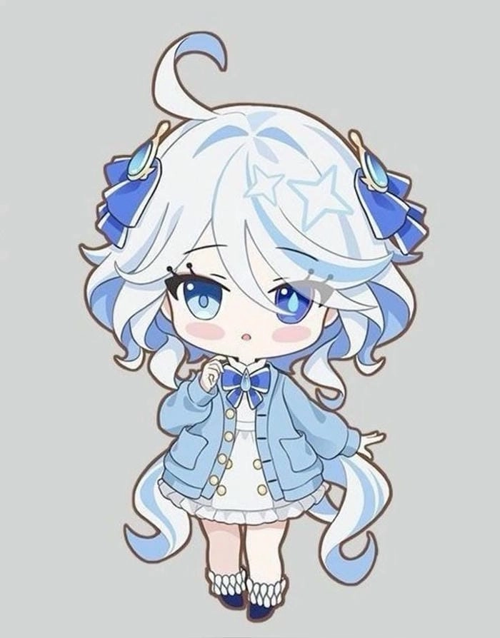Bộ sticker sắc nét nhất furina chibi sticker png