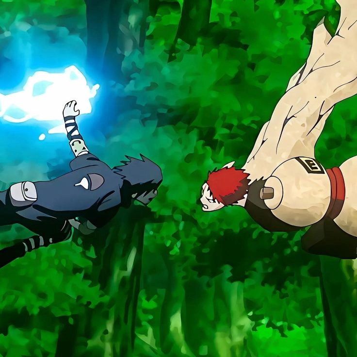 Sasuke vs Gaara trận chiến kịch tính giữa hai thiên tài trẻ tuổi