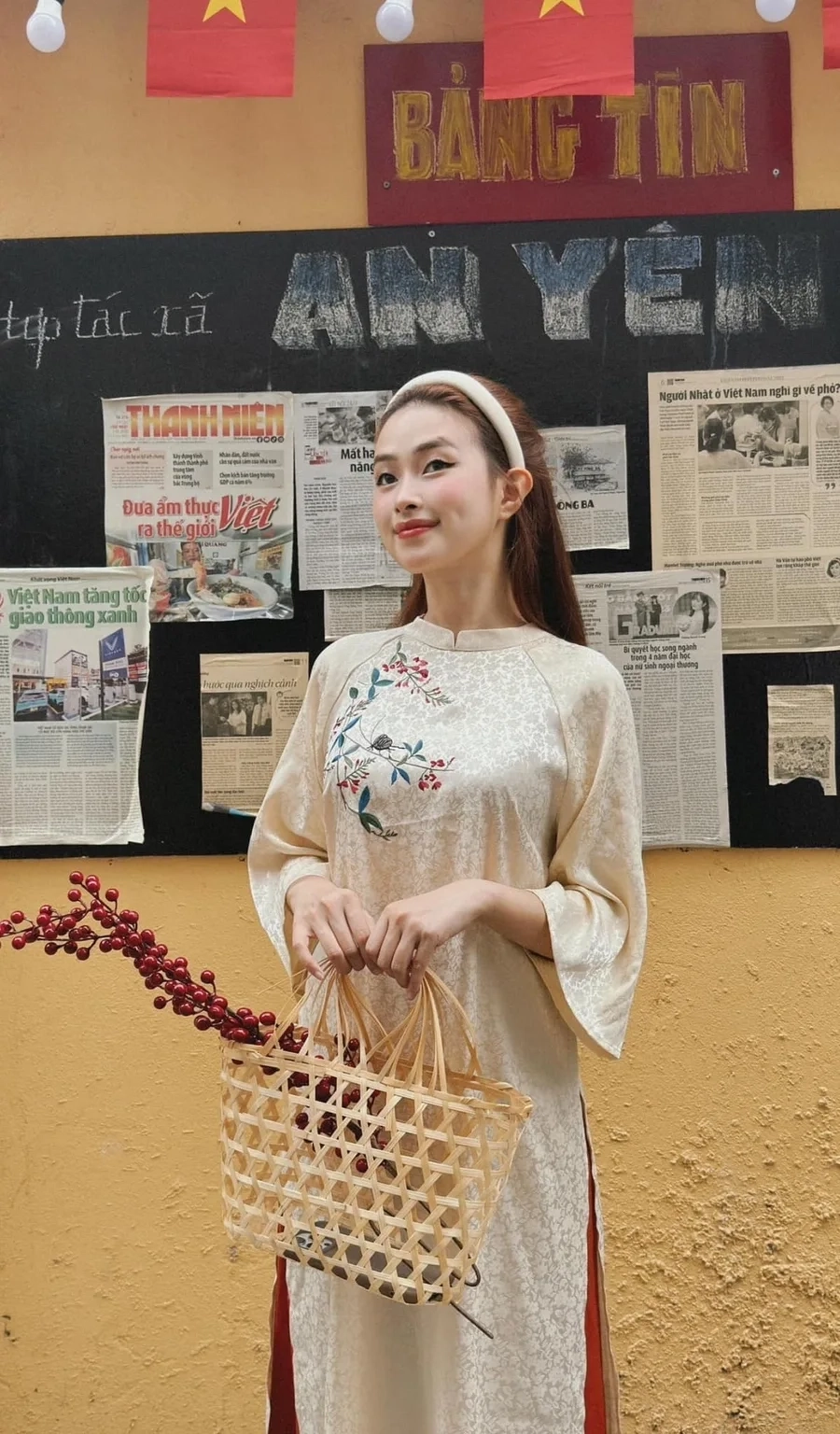Nữ sinh áo dài đẹp thướt tha duyên dáng nổi bật phong cách nữ sinh Việt
