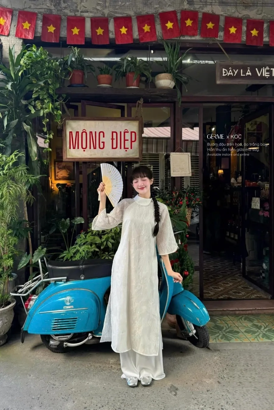 Gái xinh mặc áo dài trắng nổi bật nét ngây thơ trong sáng chuẩn nữ sinh