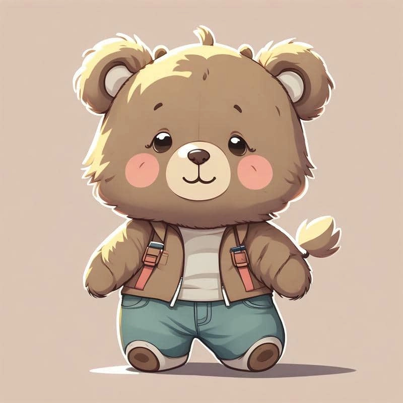Lưu ngay bộ ảnh chibi gấu cute lung linh đáng yêu cực hấp dẫn