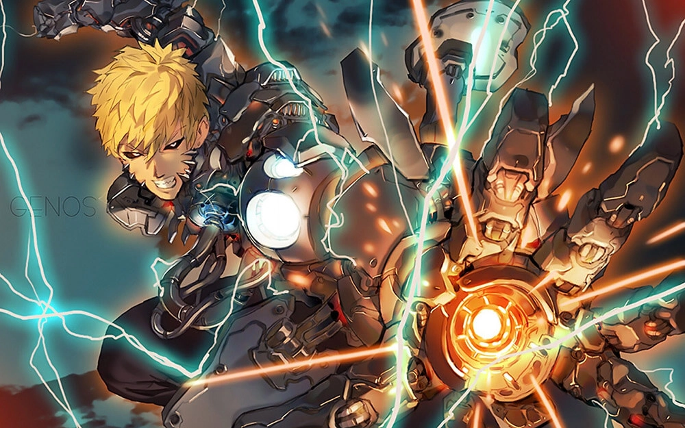 Genos arms hệ thống vũ khí tiên tiến giúp anh chiến đấu với kẻ thù cấp cao