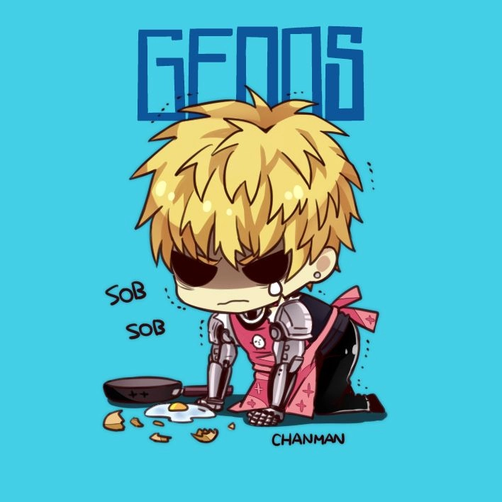Genos chibi dễ thương nhưng vẫn toát lên khí chất của một chiến binh