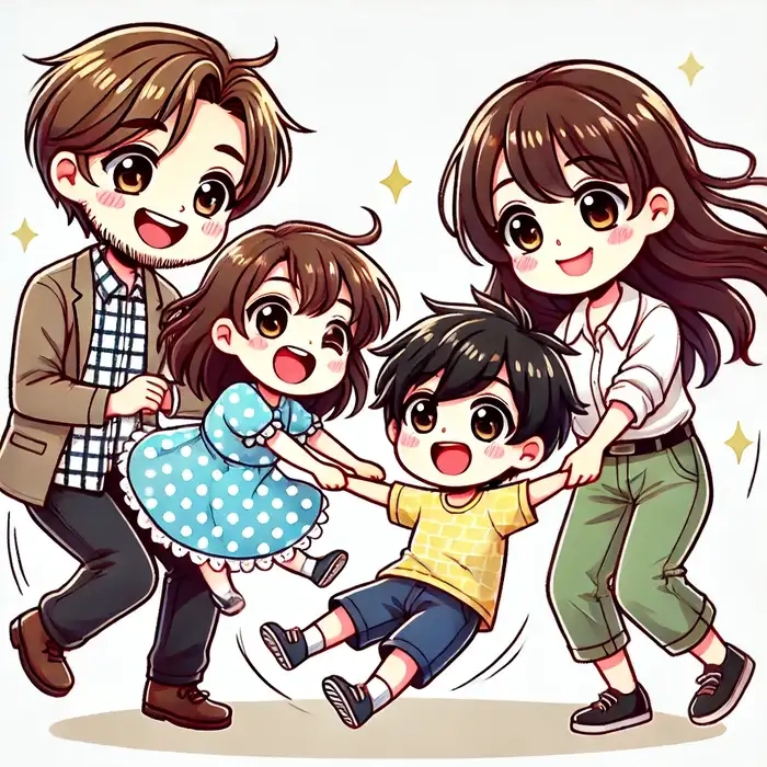 Chọn ngay mẫu chibi gia đình cute dễ thương