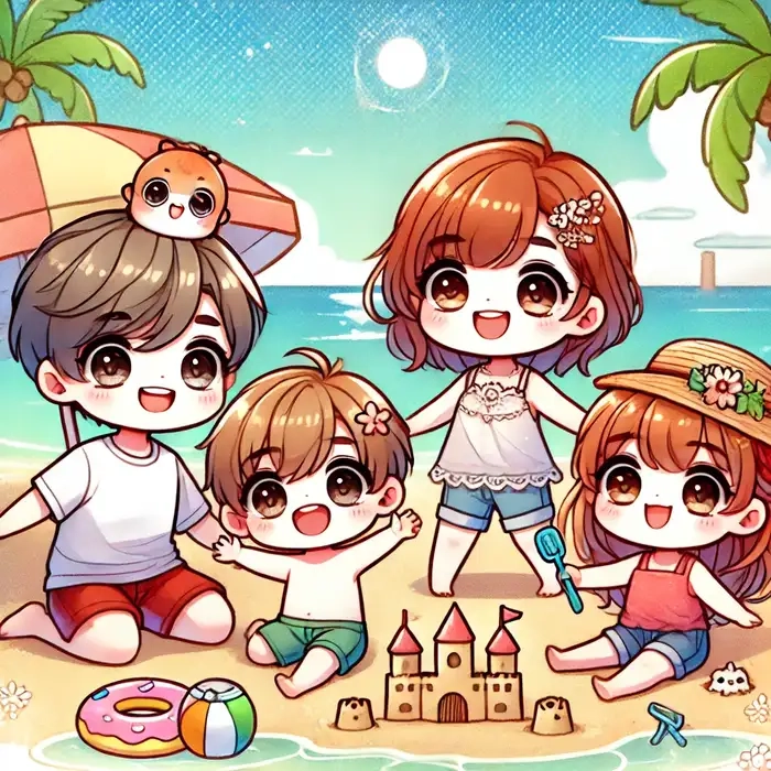 Trải nghiệm chibi ghép mặt gia đình mới lạ