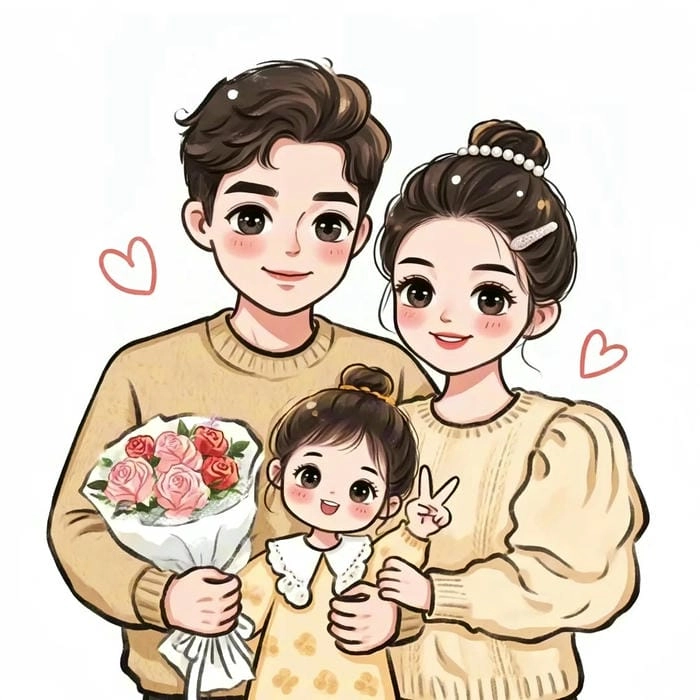 Đắm chìm trong thế giới gia đình anime chibi đáng yêu