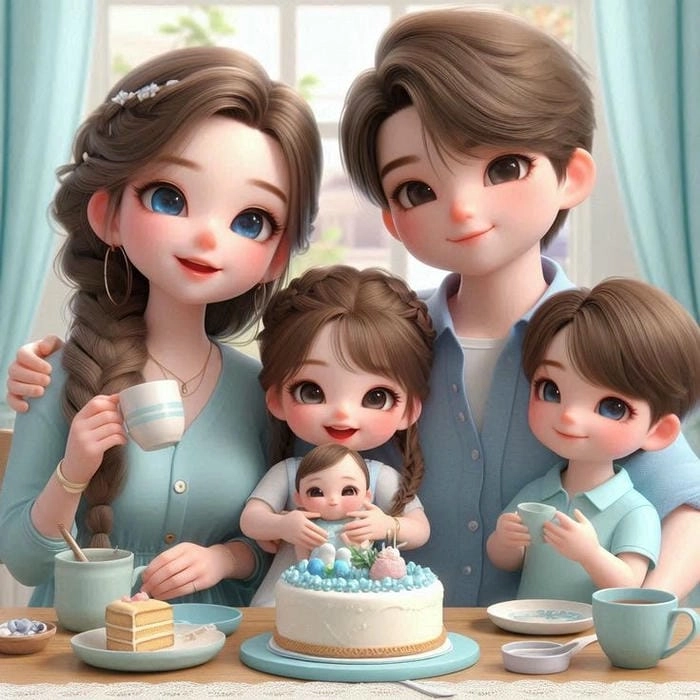 Khám phá thế giới gia đình của chibi sinh động