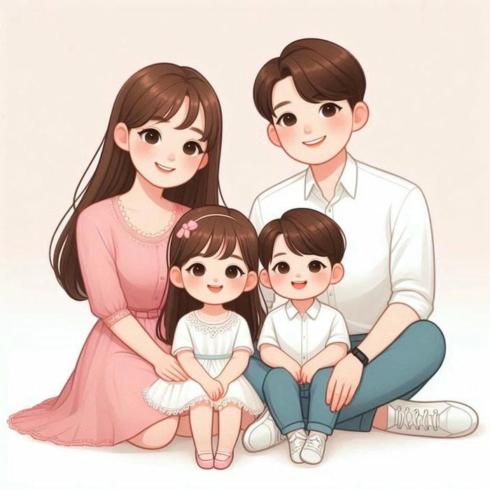 Bộ sưu tập chibi gia đình chibi ấn tượng