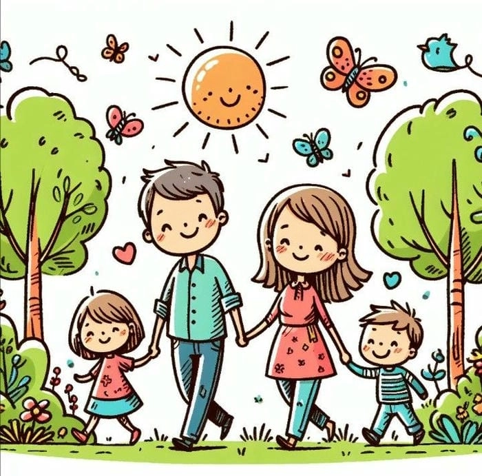 Tạo kỷ niệm với ảnh cả gia đình chibi độc đáo
