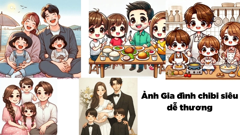 Thế nào là ảnh gia đình chibi?