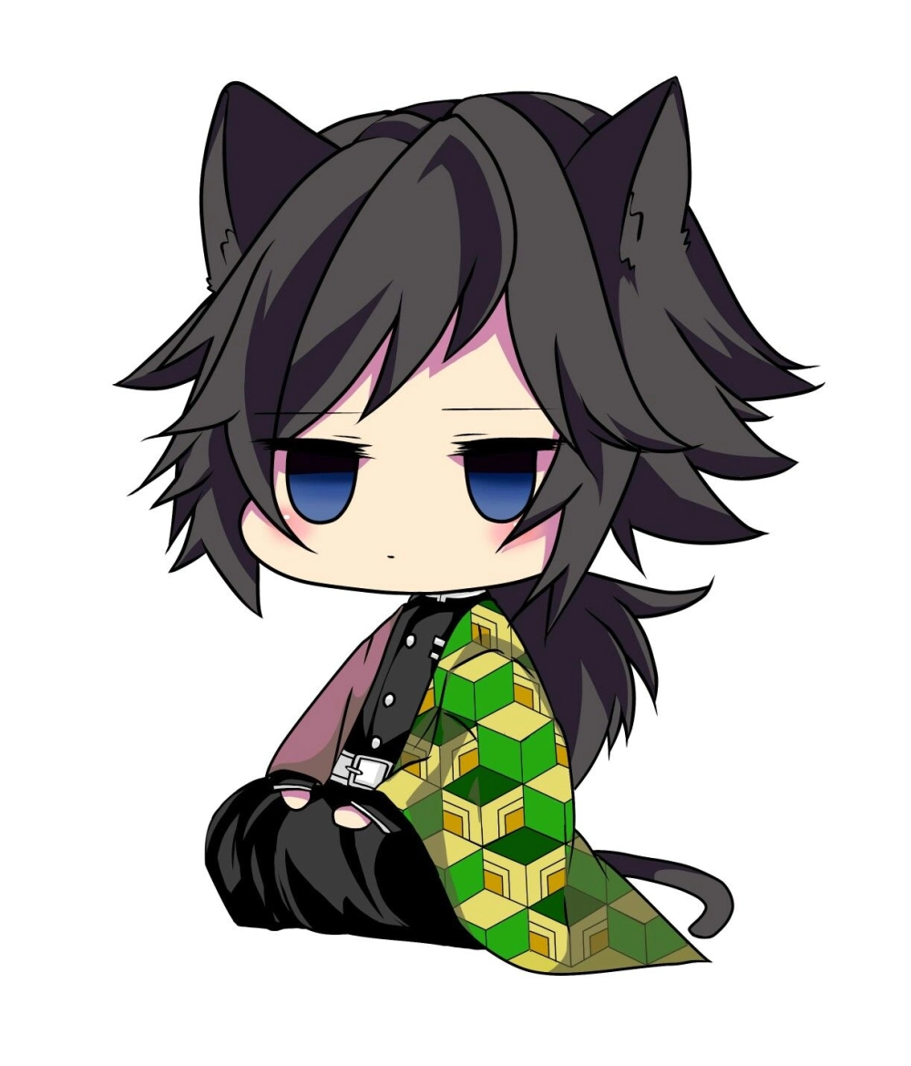 Tomioka Giyuu chibi phiên bản nhỏ nhắn siêu đáng yêu