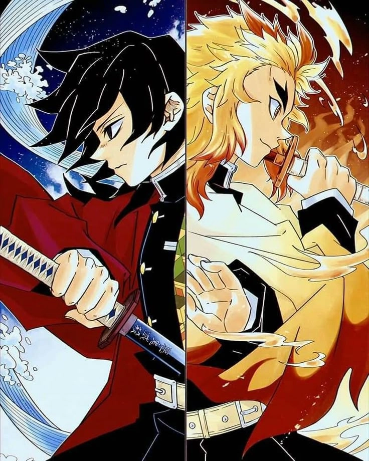 Rengoku x Giyuu ngọn lửa ấm áp bên dòng nước lạnh lùng