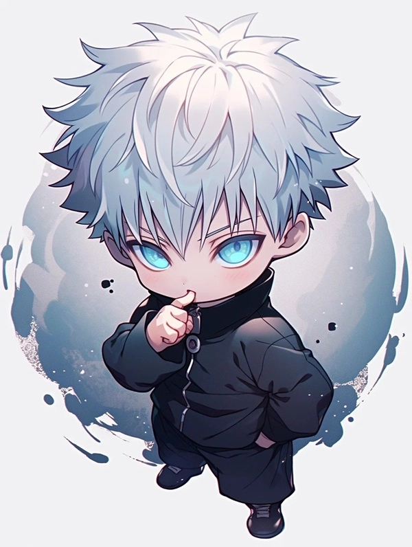 gojo chibi phong cách siêu dễ thương
