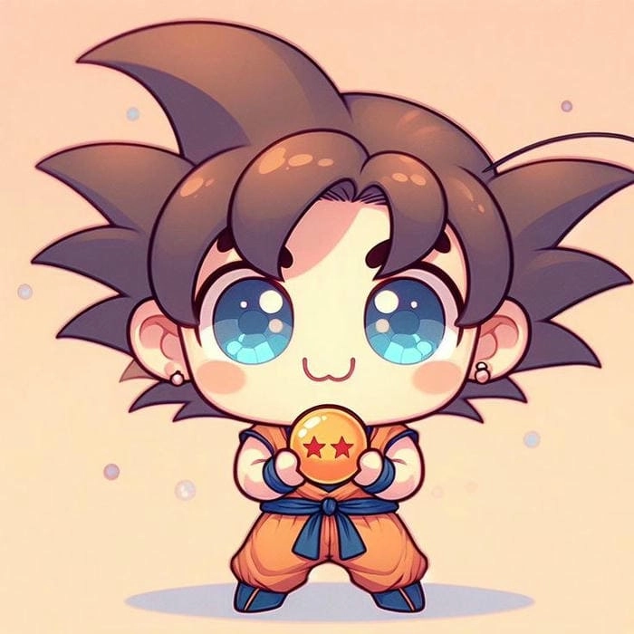 Tải ngay file goku chibi png sắc nét