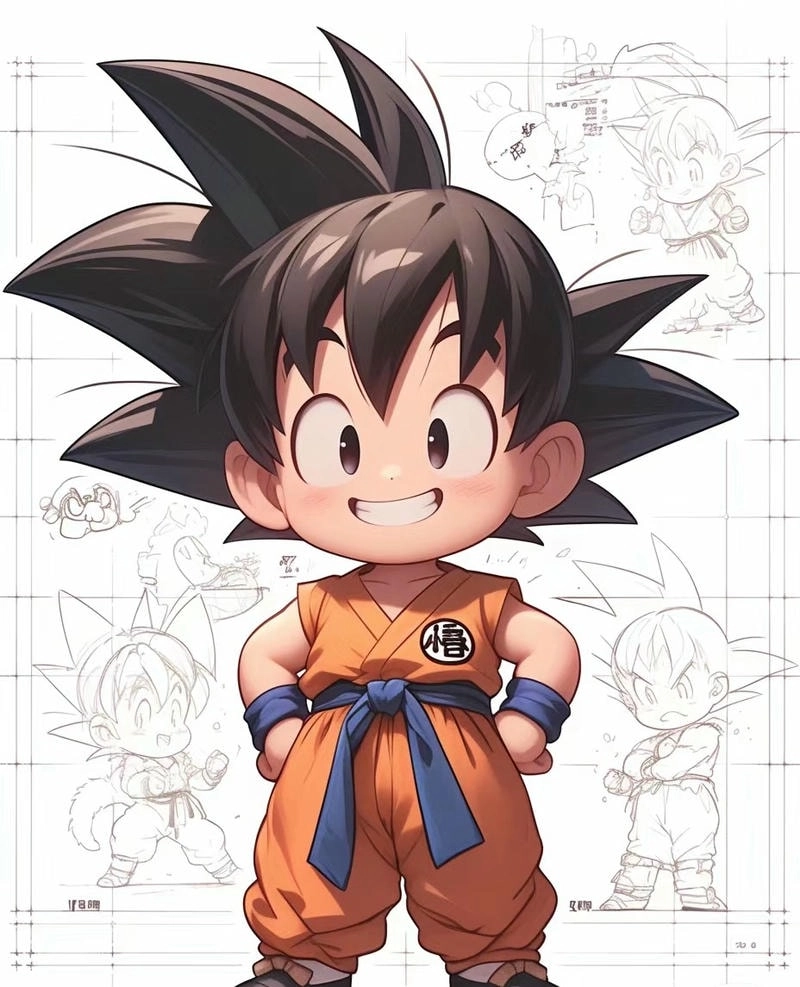 Chia sẻ bộ ảnh goku chibi cute xịn xò