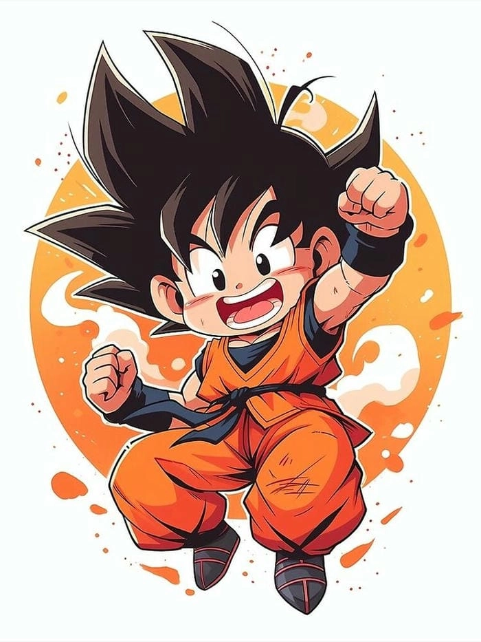 Ngắm bộ cute chibi kawaii goku chibi siêu dễ thương