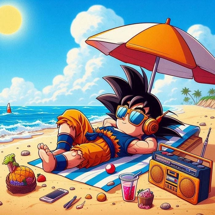 Sức mạnh thần thánh của goku chibi blue