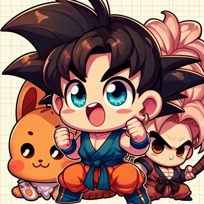 Trải nghiệm goku chibi dragon ball fighterz cực đã