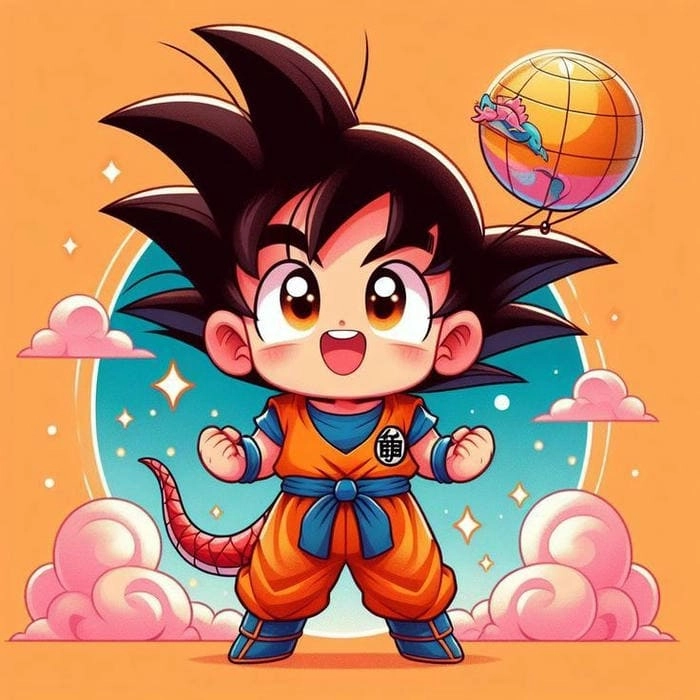 Fan manga mê mẩn với goku chibi manga