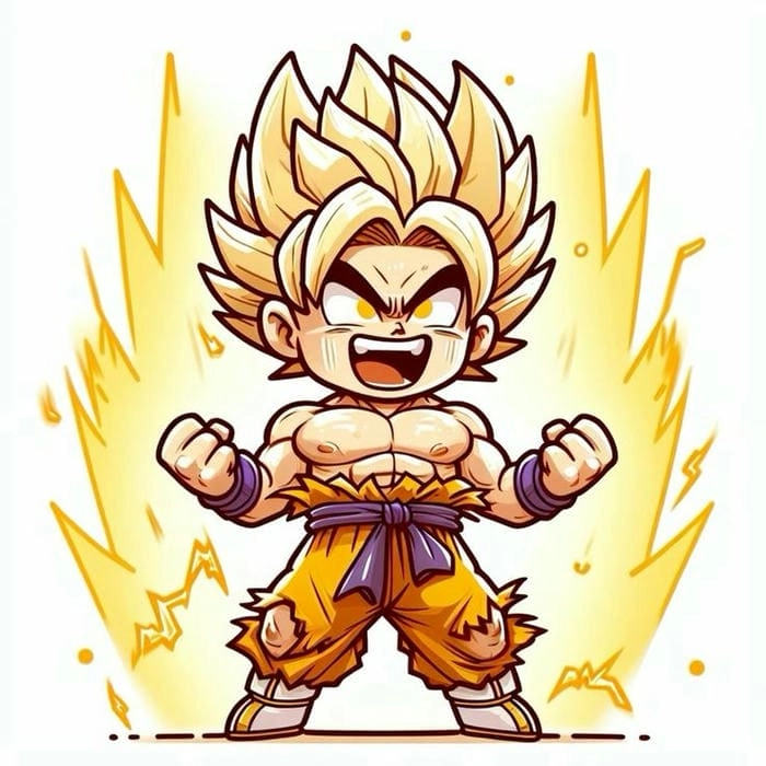 Tạo mô hình giấy goku chibi papercraft cực thú vị