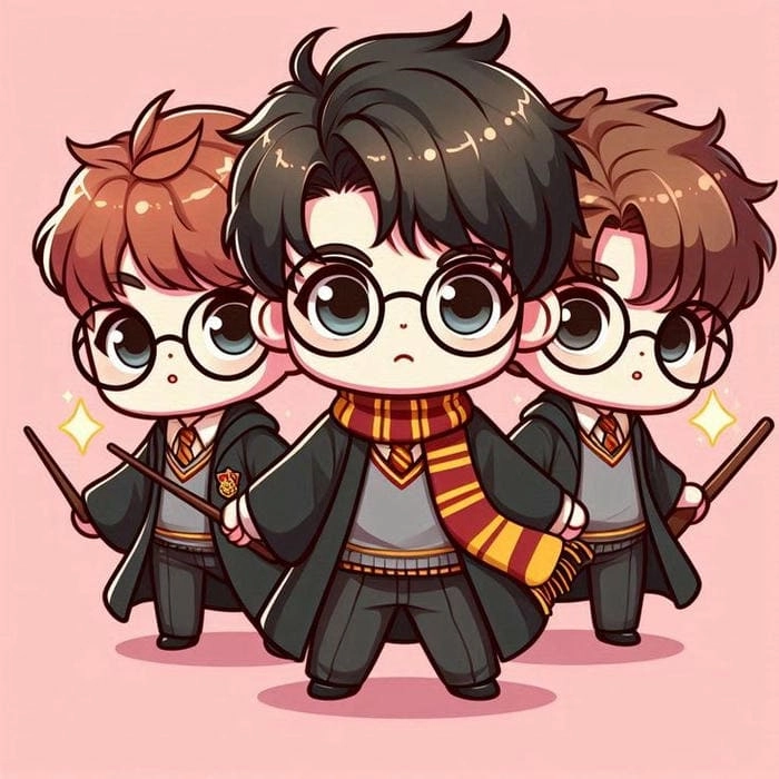Thưởng thức bộ harry potter chibi art siêu đỉnh