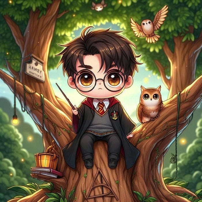 Khám phá harry potter chibi characters png chất lượng