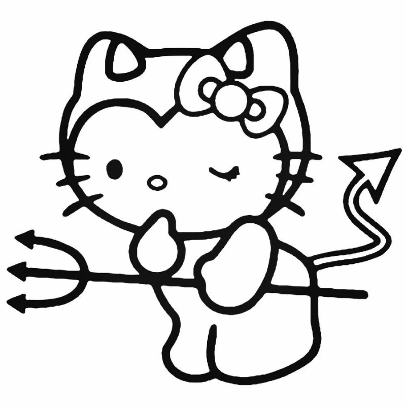 Bé thích tô màu hello kitty đáng yêu không