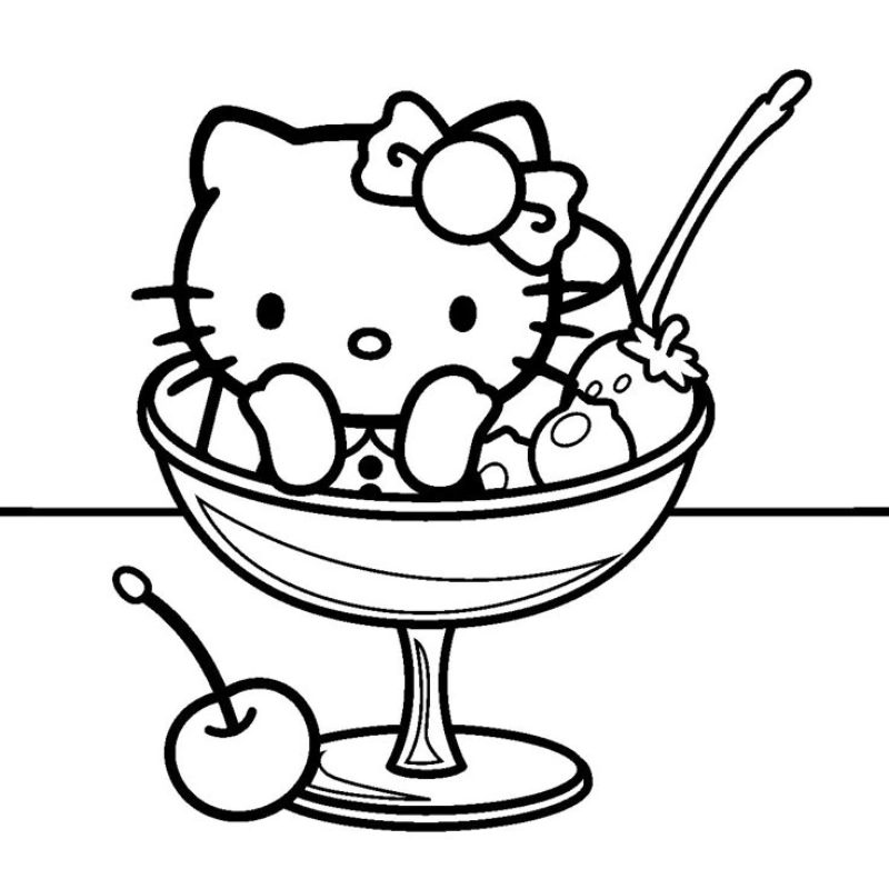 Khám phá tranh tô mèo kitty độc quyền siêu cute