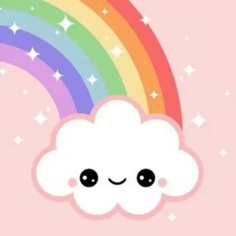 Một hình cầu vồng cute đầy sắc màu cho bạn thưởng thức hình cầu vồng cute