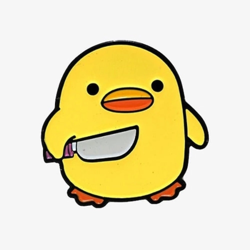 Vịt meme cầm dao khi sự đáng yêu trở nên nguy hiểm