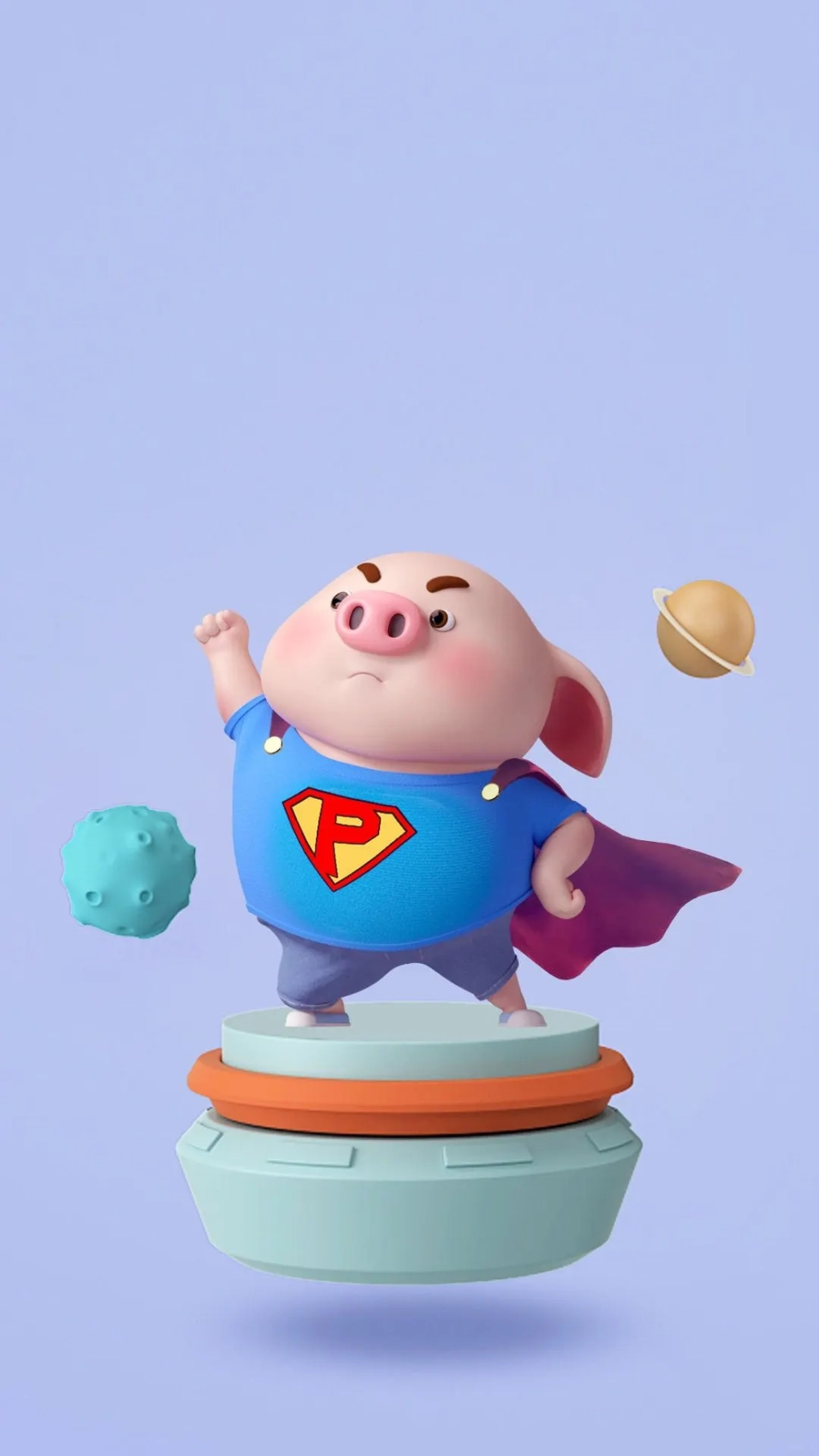 Làm mới màn hình với ảnh heo chibi cute cực kỳ dễ thương