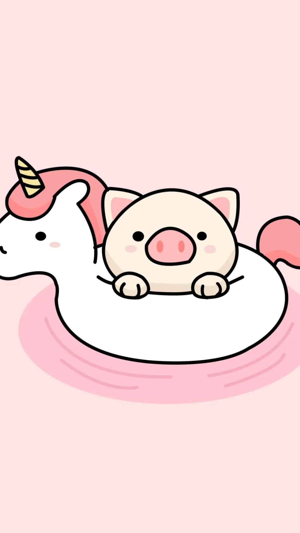 Tô điểm thiết bị với heo cute chibi đầy màu sắc và tươi sáng