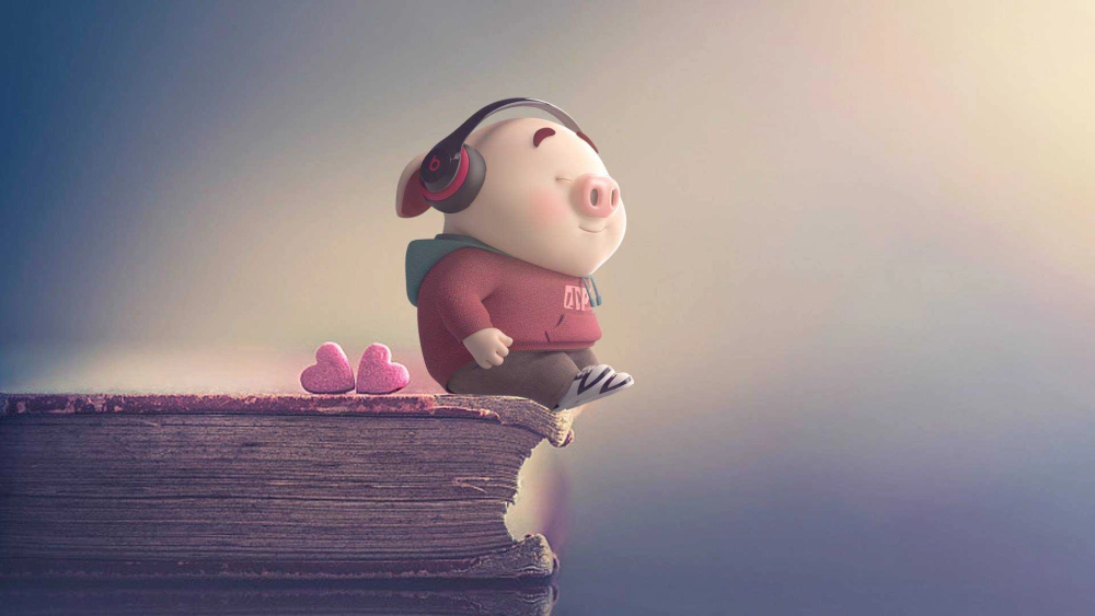 Chọn ngay ảnh con heo cute để làm hình nền cực chất