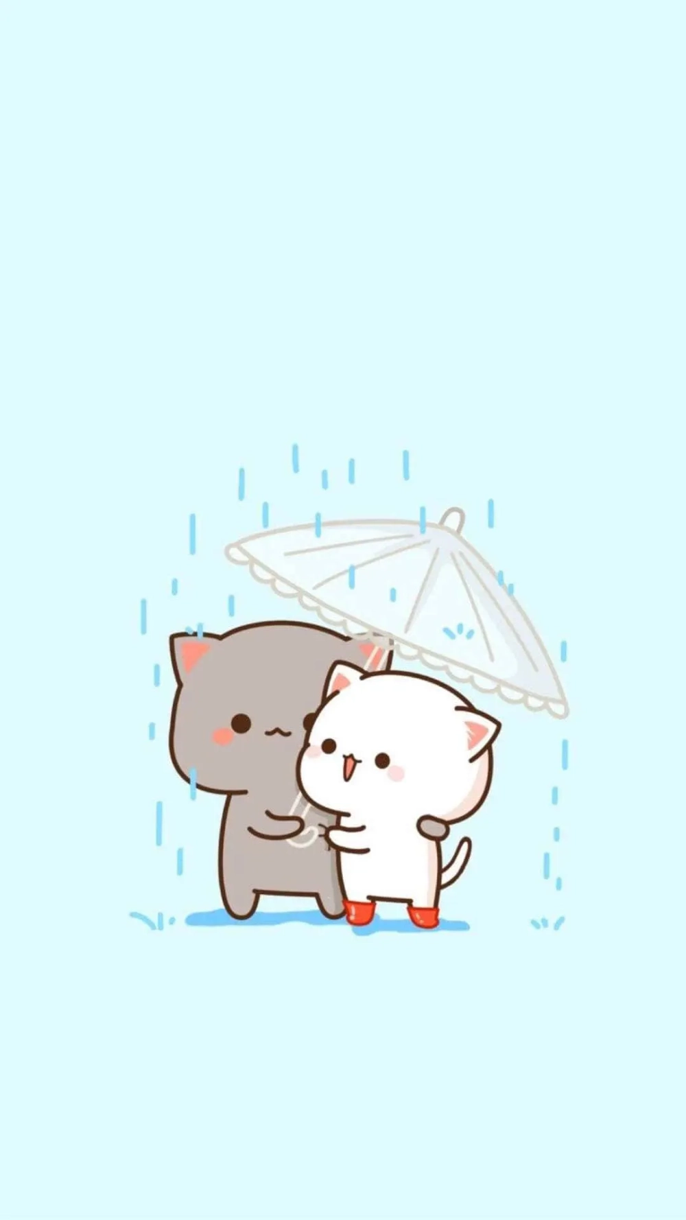 Hình nền mèo chibi cute đáng yêu, sinh động, tải ngay