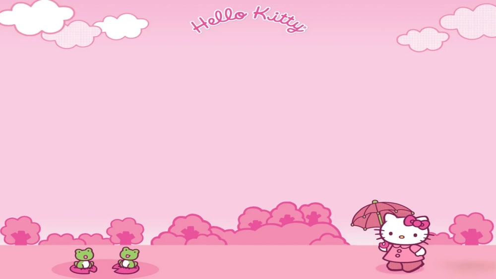 Trang trí màn hình với hình nền Kitty hồng cực kỳ dễ thương