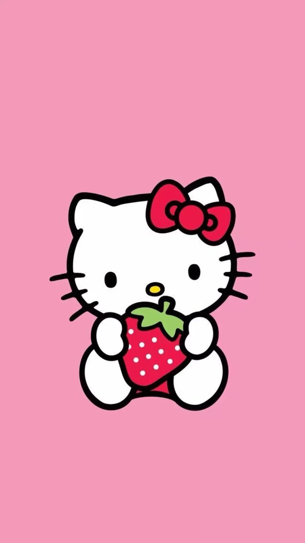 Đưa hình Hello Kitty cute vào điện thoại để thể hiện phong cách