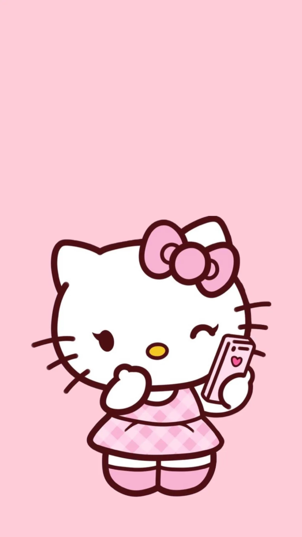 Sử dụng hình ảnh Hello Kitty để làm nền cho điện thoại đẹp hơn