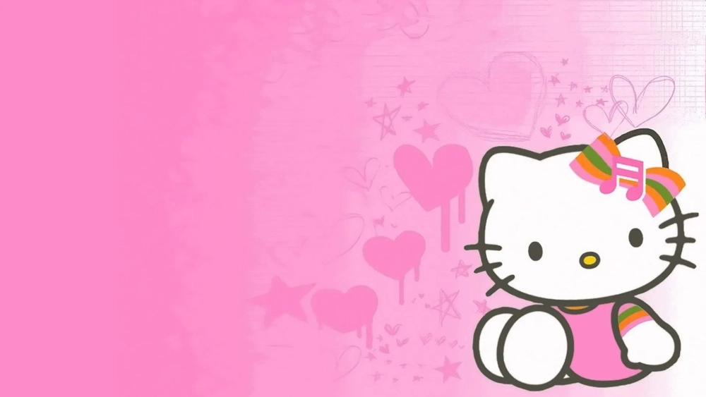 Trang trí màn hình với hình nền Kitty đáng yêu