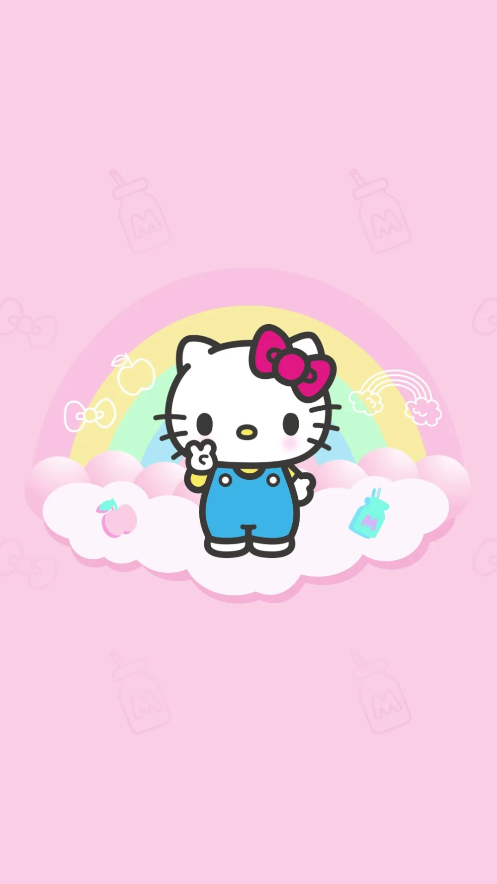 Hình nền Hello Kitty cho iPhone dễ thương, ngọt ngào cho màn hình