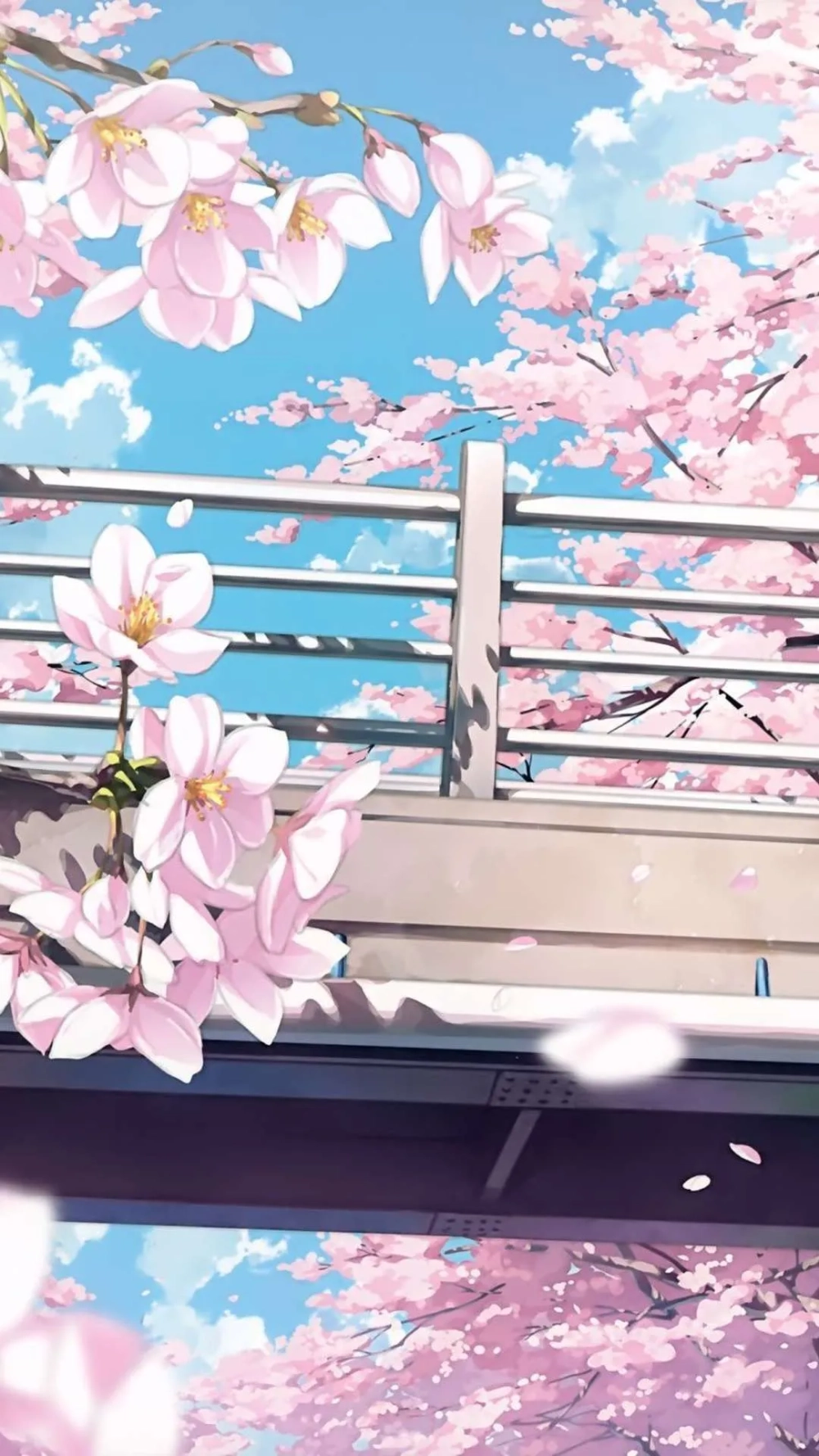 Đắm chìm trong thế giới ảo với hình nền điện thoại hoa anh đào anime đẹp nhất