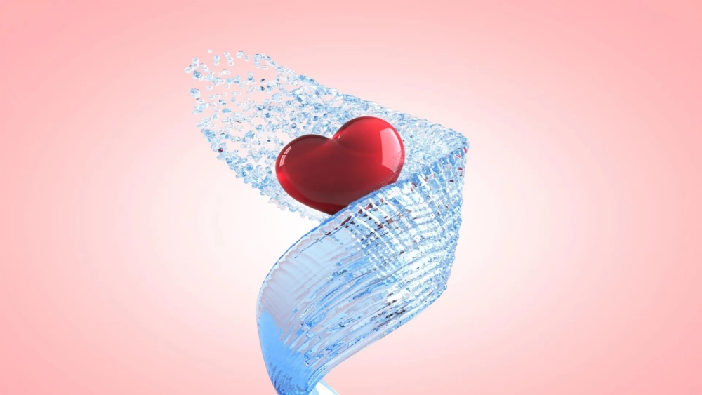 Lãng mạn hơn với hình nền trái tim 3d cực lung linh