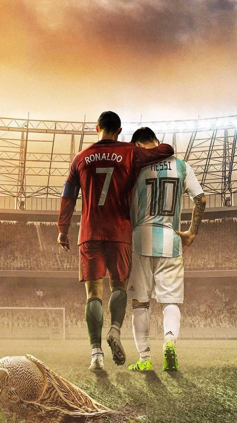 Đẳng cấp với ảnh Messi và Ronaldo 4K, huyền thoại bóng đá