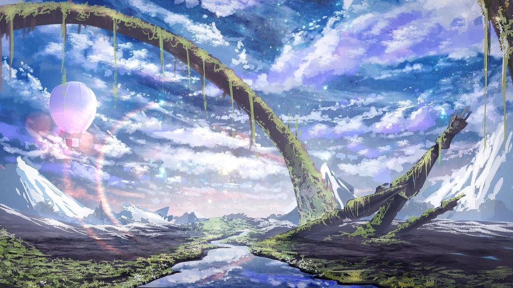 Đắm chìm trong thế giới ảo với hình nền anime phong cảnh tuyệt đẹp