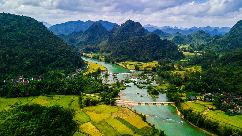 Vẻ đẹp bình dị quê hương qua hình nền phong cảnh quê hương sống động
