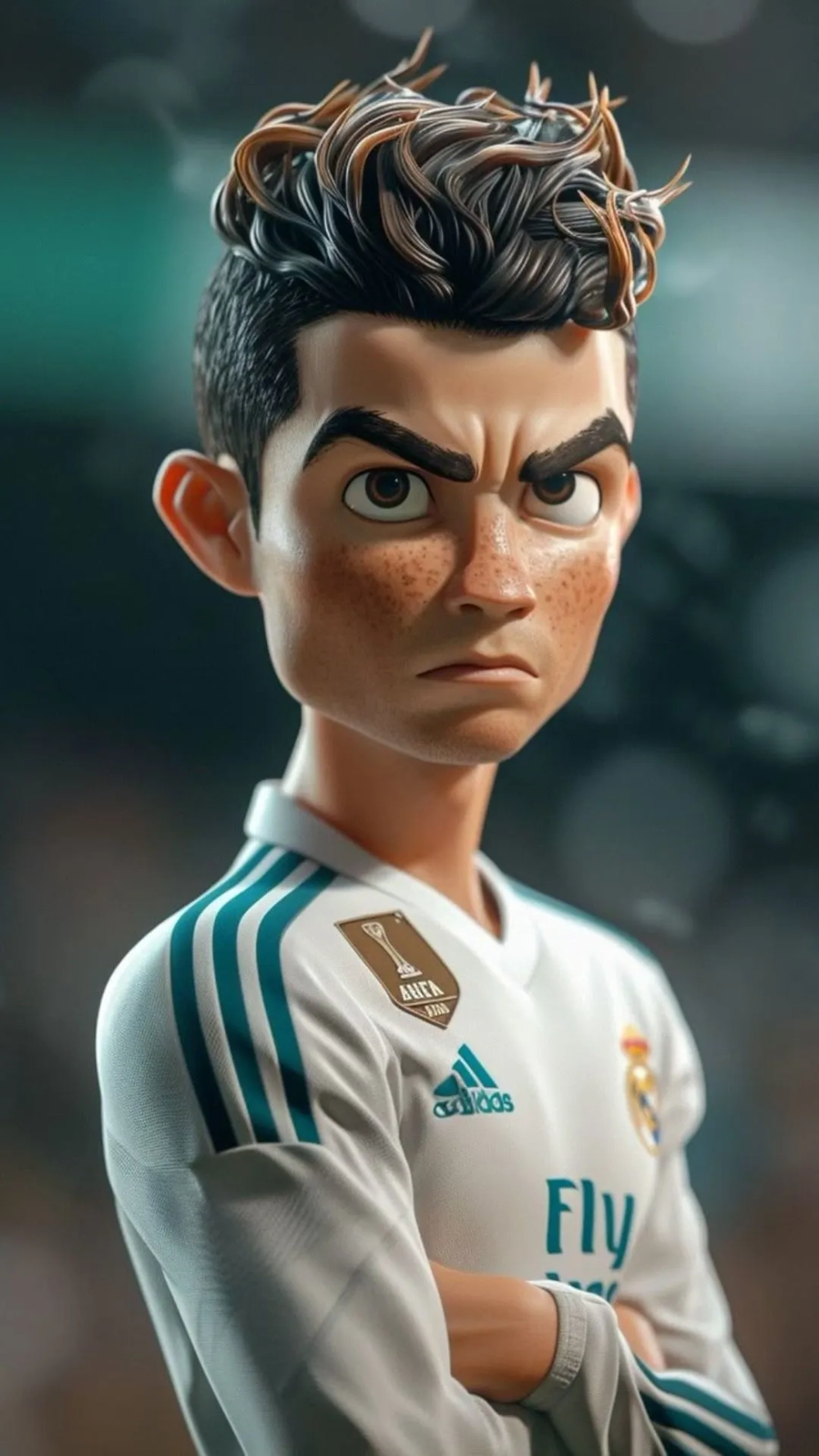 Đổi hình nền với hình nền ảnh Ronaldo 3D cực ngầu