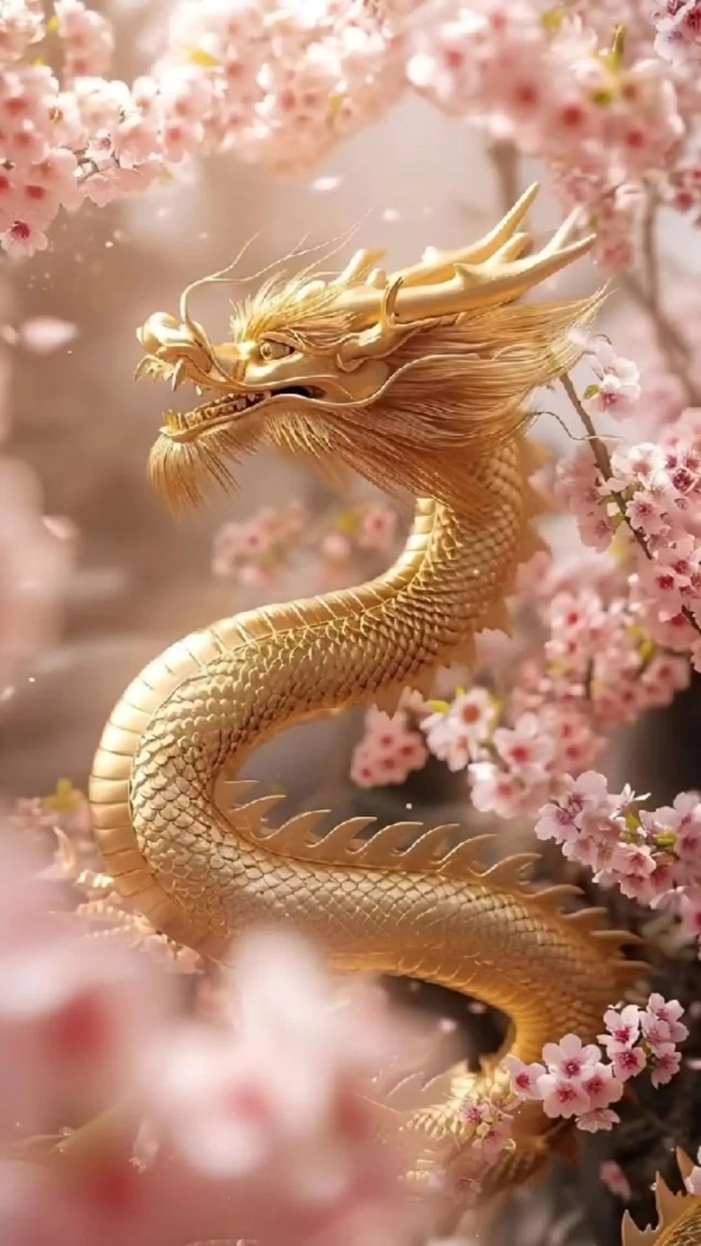 Bộ sưu tập hình nền rồng vàng 3d đầy uy lực và sang trọng