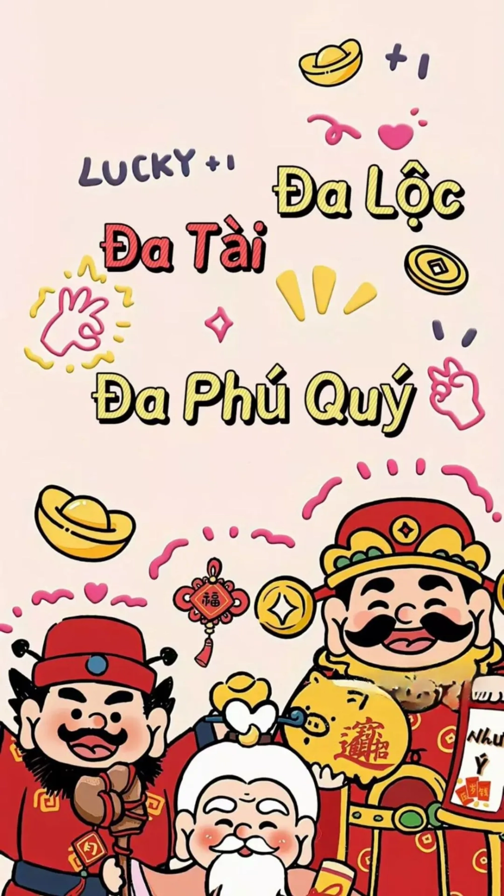 Bộ ảnh hình nền điện thoại Tết 2019 rực rỡ, thu hút tài lộc
