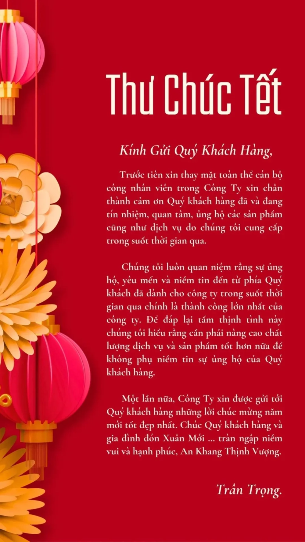 Tạo không khí Tết với hình nền thư chúc Tết độc đáo